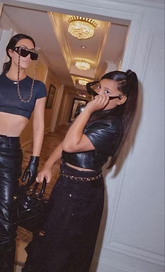 Kim Kardashian and North West