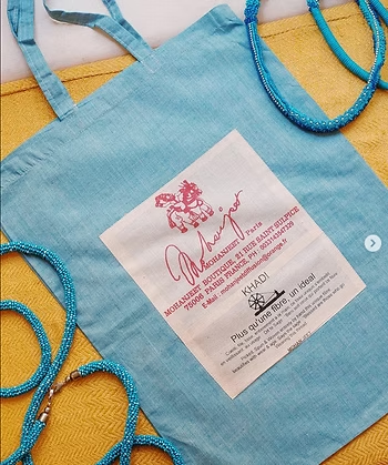 Mohanjeet Grewal Khadi bag Paris