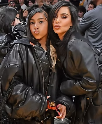 Kim Kardashian and North West