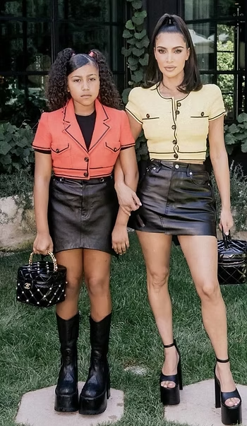 Kim Kardashian and North West