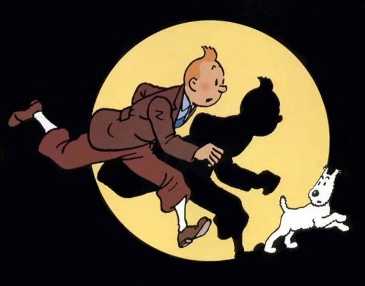 tintin comic poster