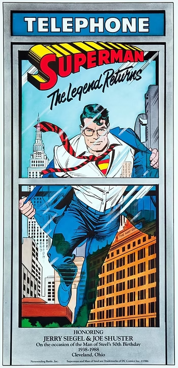 Superman Comic Cartoon poster