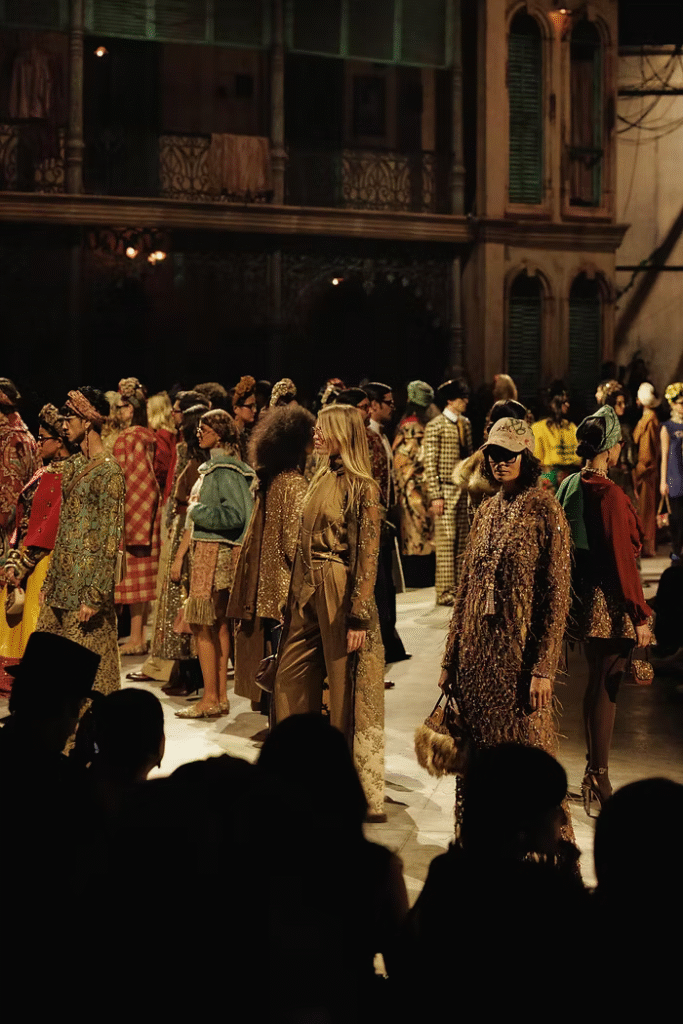 Models in Sabyasachi 25th anniversary show