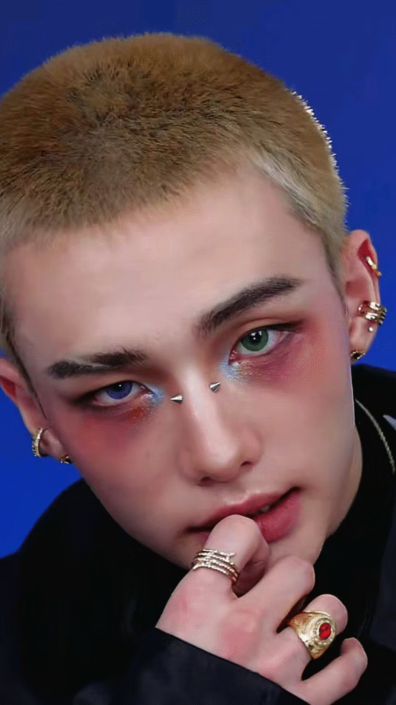 men wearing makeup eye makeup