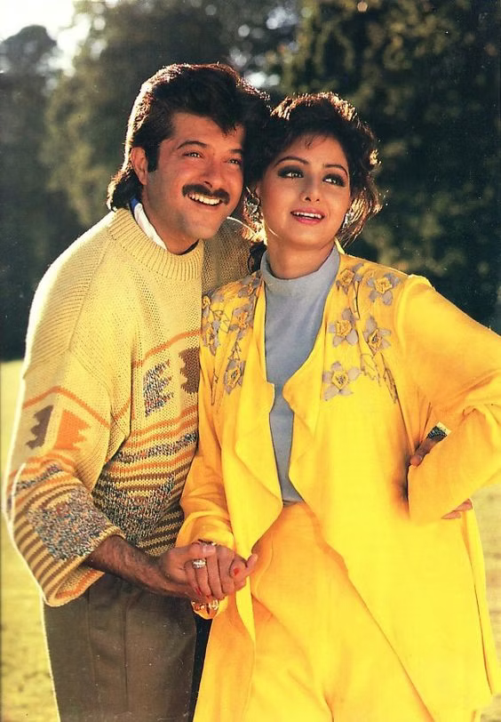 Anil Kapoor and Sridevi