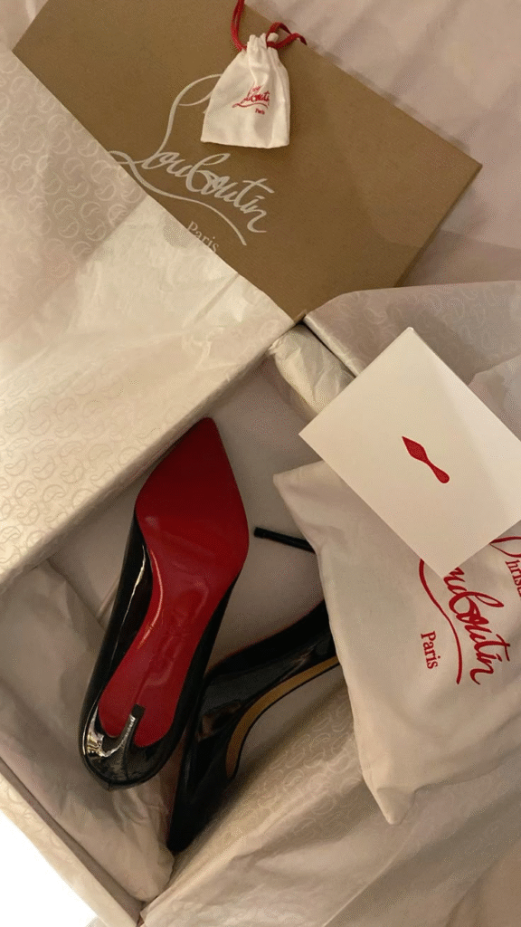 Christian Louboutin Heels Black with Red Sole