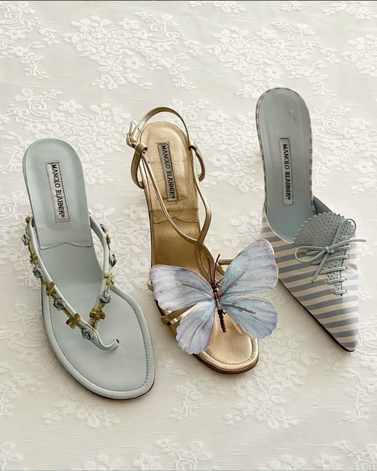 Manolo Blahnik Baby Blue Heels