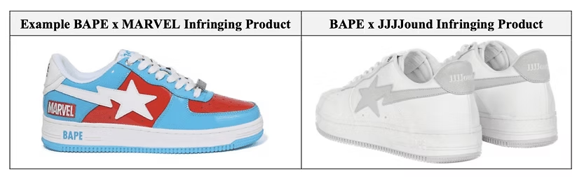 Nike versus Bape Sneaker Lawsuit 