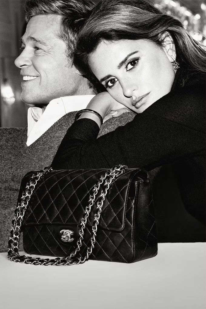 Penélope Cruz and Brad Pitt for Chanel campaign