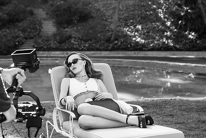 chanel 22 bag campaign lily rose depp