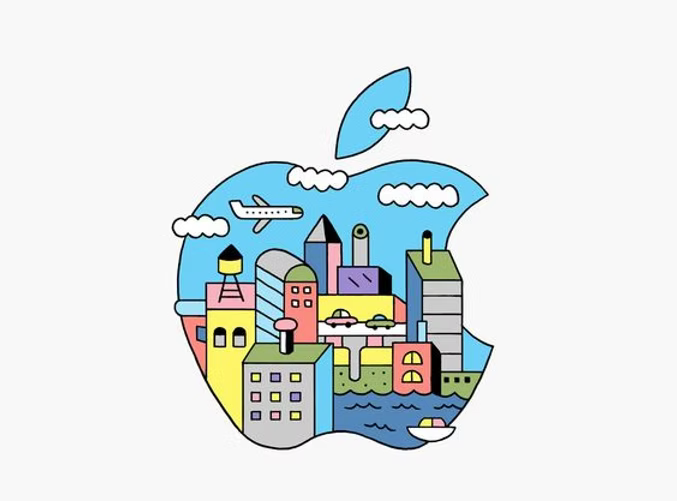 apple brand logo