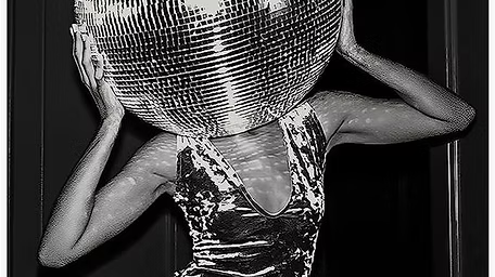 disco ball face