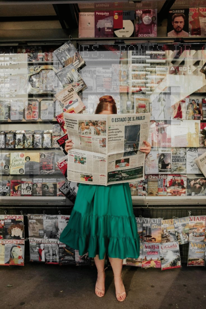 newspaper aesthetic
