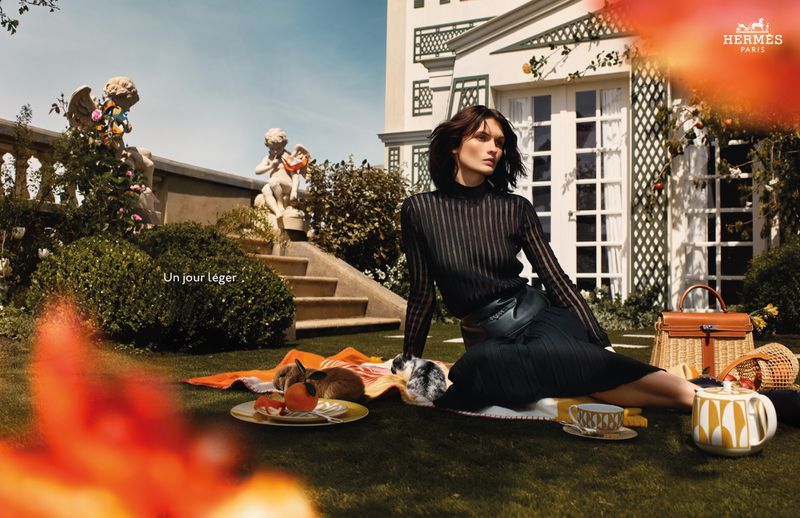 Hermès editorial campaign, central to the LVMH shares scandal